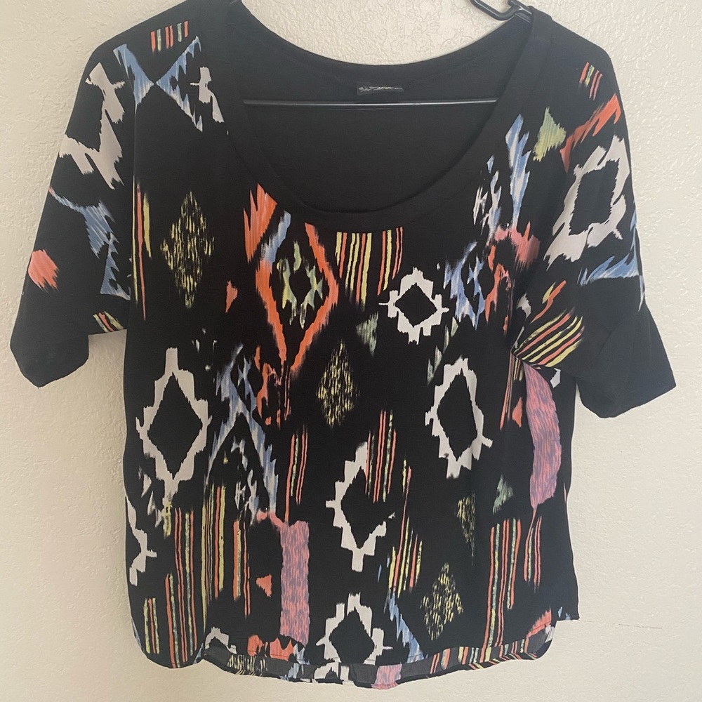 Black Printed Shirt
